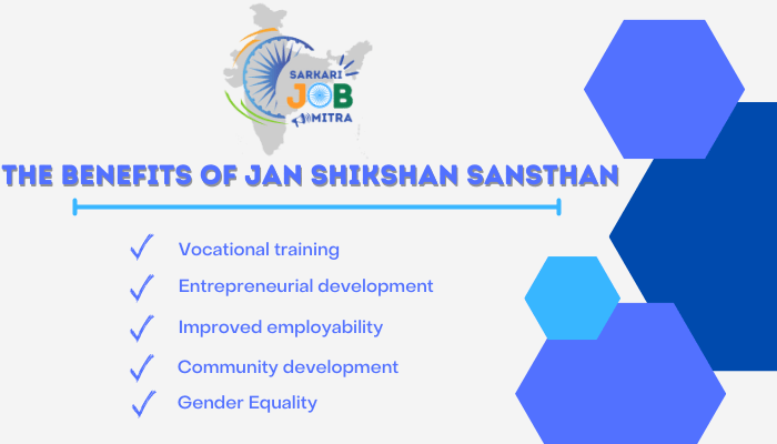 An Overview of the Benefits of Jan Shikshan Sansthan