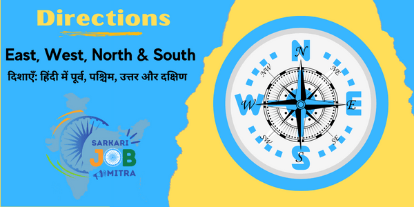 Directions- East, West, North & South in Hindi | दिशाएँ: हिंदी में पूर्व, पश्चिम, उत्तर और दक्षिण Hindi Mein