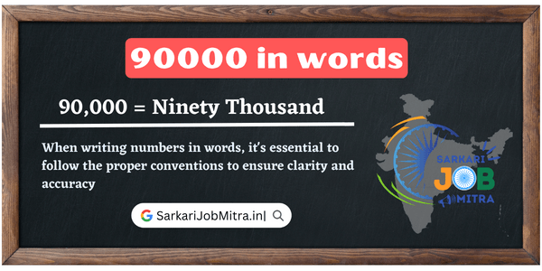 How to Write 90000 in Words with Confidence-90000 Hindi Mein Bhi Likhna Aasan Hai