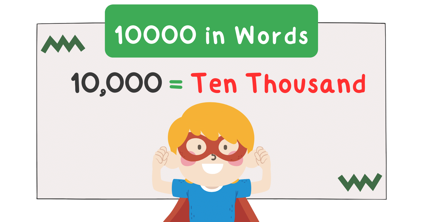 10000 written as ten thousand